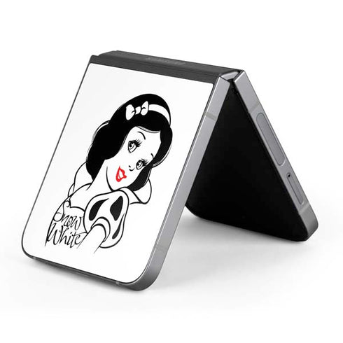 Disney Snow White Black and White Art Galaxy Z Flip6 Skin